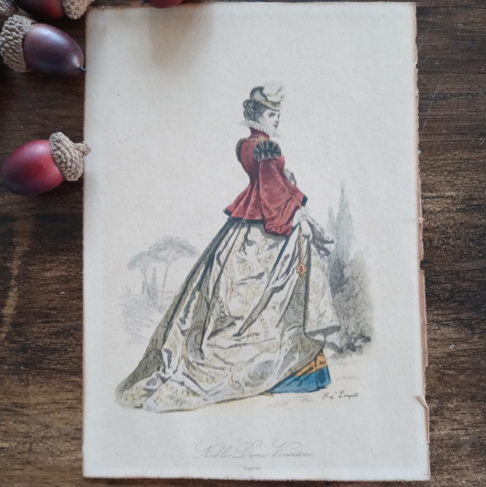 Vintage Edwardian Lady Print